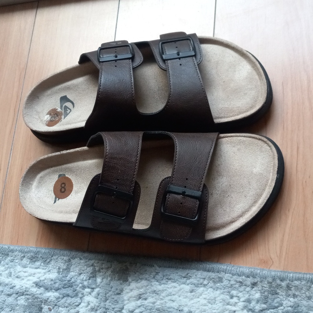 QUIKSILVER NEW mens Embark Deck Double Strap Sandals Slides